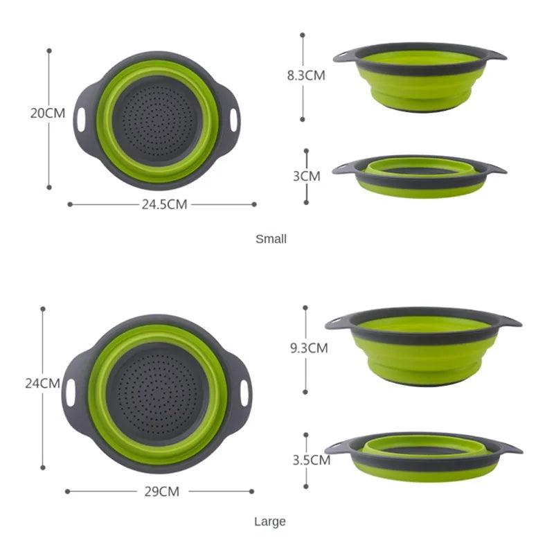 Cesto de Drenagem Dobrável de Silicone - Diquen - Diquen Brasil